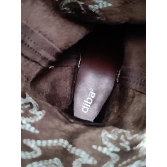 Green leather Cowboy boots sz 7 - Picture 9 of 9